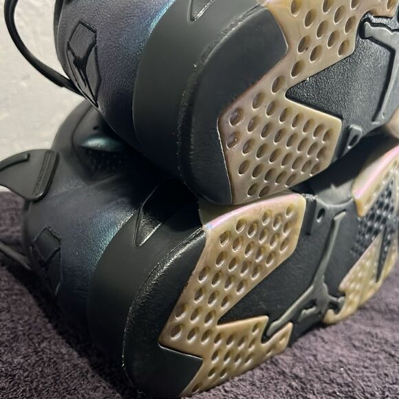 🔥🏀 Nike Air Jordan VI 6 Retro All Star Chameleon Metallic 2016 - Sz 11.5 - EUC - Picture 9 of 11